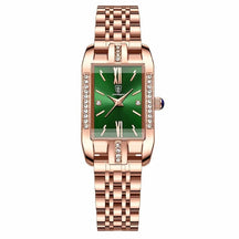 Montre Femme Quartz Rectangulaire de Luxe Feminino - Relógio 2 Mascato Shop Vert 