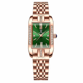 Montre Femme Quartz Rectangulaire de Luxe Feminino - Relógio 2 Mascato Shop Vert 